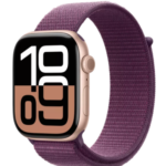 Iphone Apple Watch Series 10 46mm Rose Gold W/Plum sport Loop MWWV3QI/A