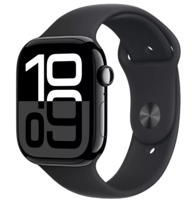 Iphone Apple Watch Series 10 46mm Jet Black W/Black sport Band M/L MWWQ3QI/A