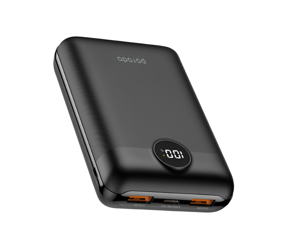 Power Bank Porodo Super Compact 20000mAh PD 20W QC3.0 Black / PD-PBFCH007-BK